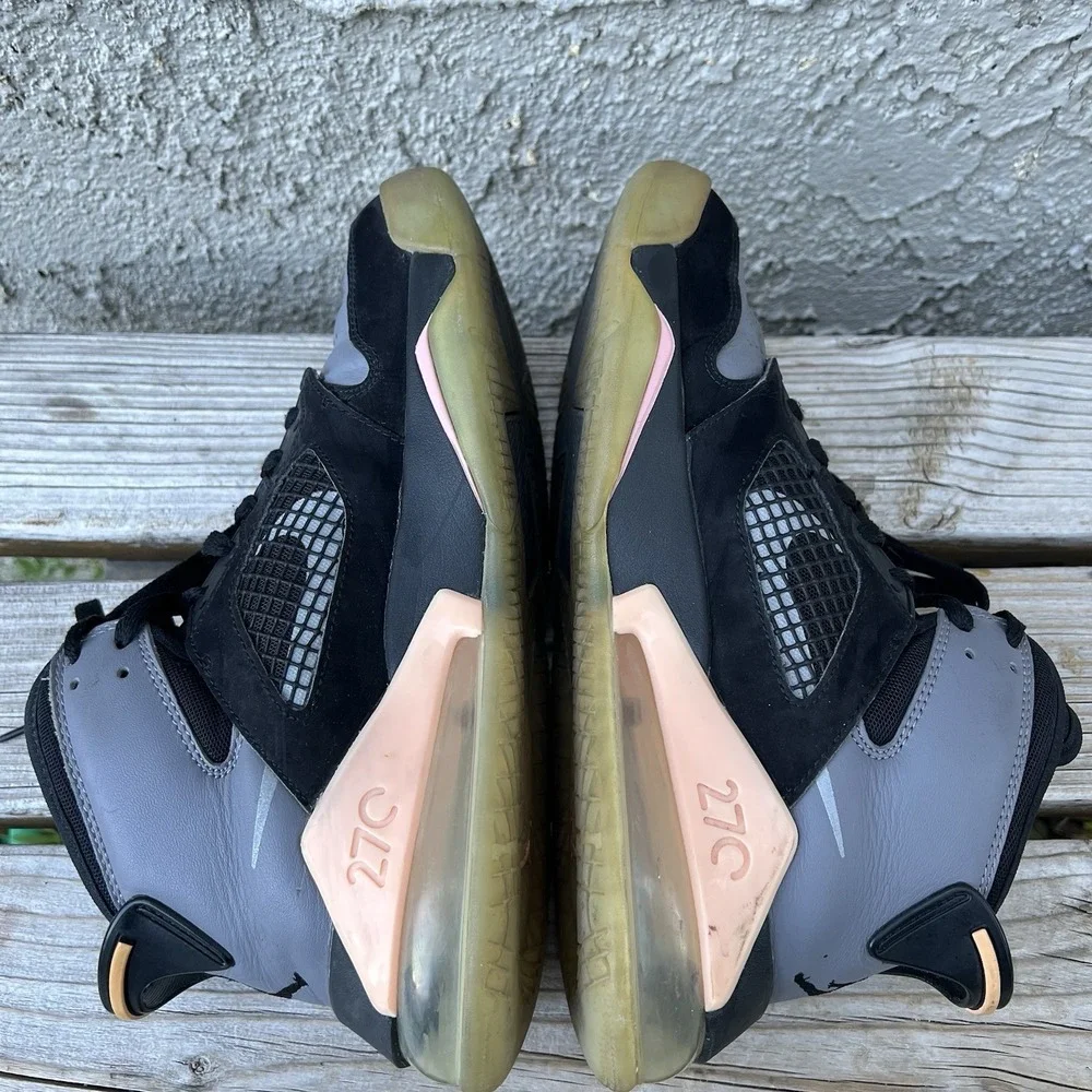 Jordan‎ Shoes Men Size 7.5 Mars 270 Black Gray Pink Sneakers Bubble